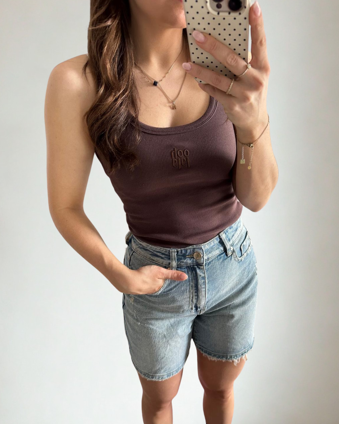 Tanktop Megan - Bruin