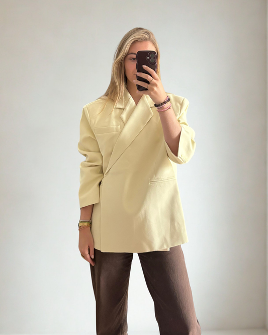 Oversized Blazer Noa - Geel