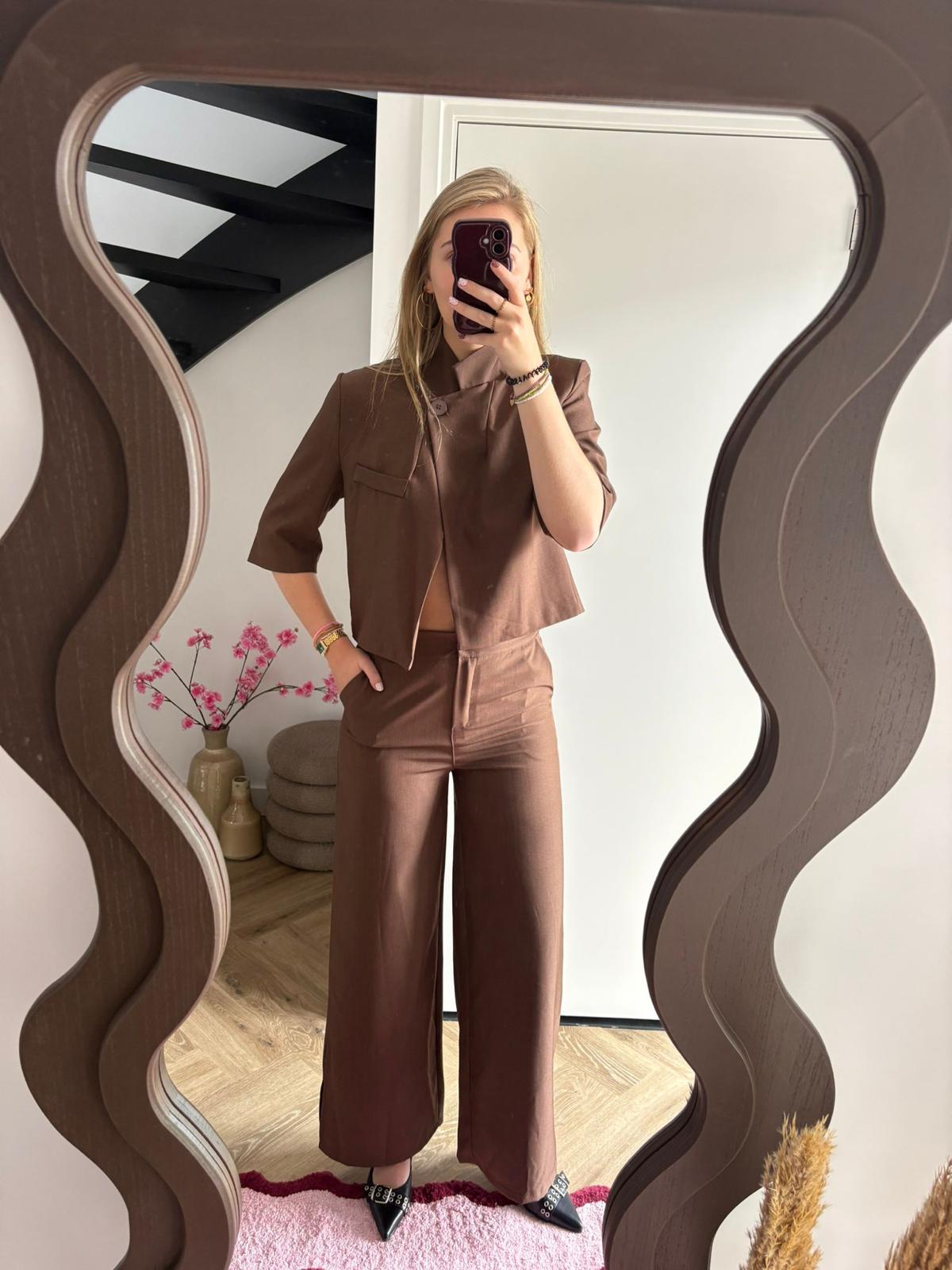 Tweedelige set Danique - Bruin