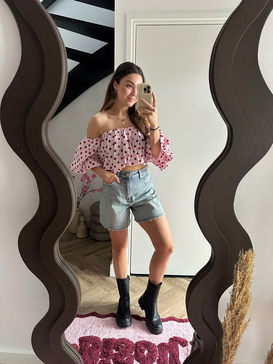 Offshoulder Top Jelke - Roze