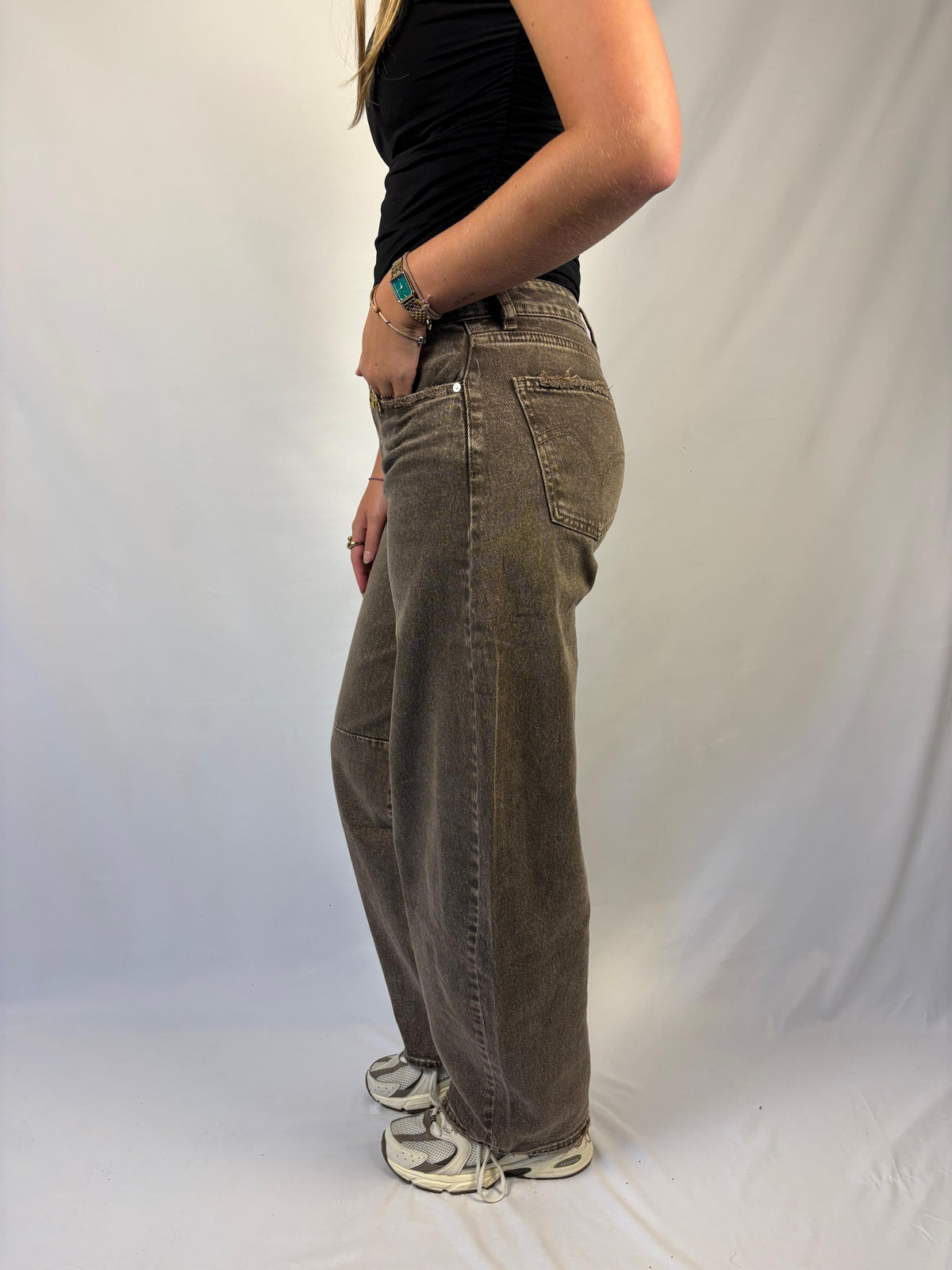 Queen hearts jeans - choco