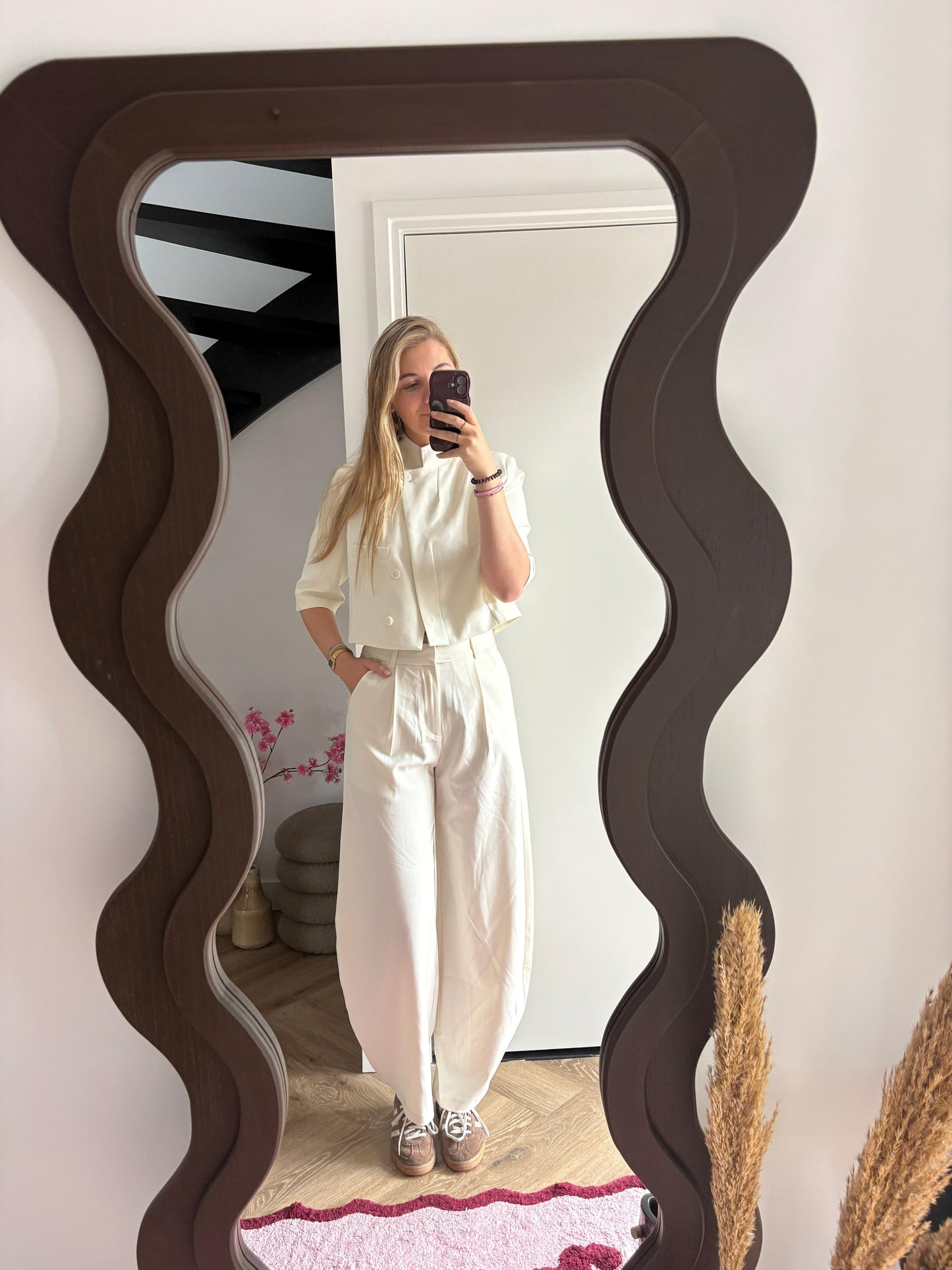 Gebroken Witte Ballon Pantalon Anne