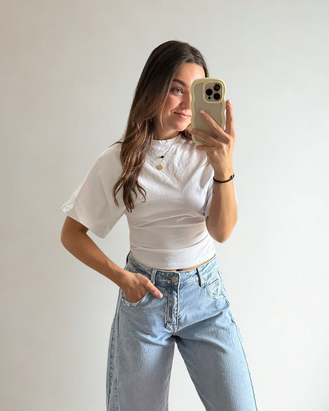 Basic Top Majlen - Wit