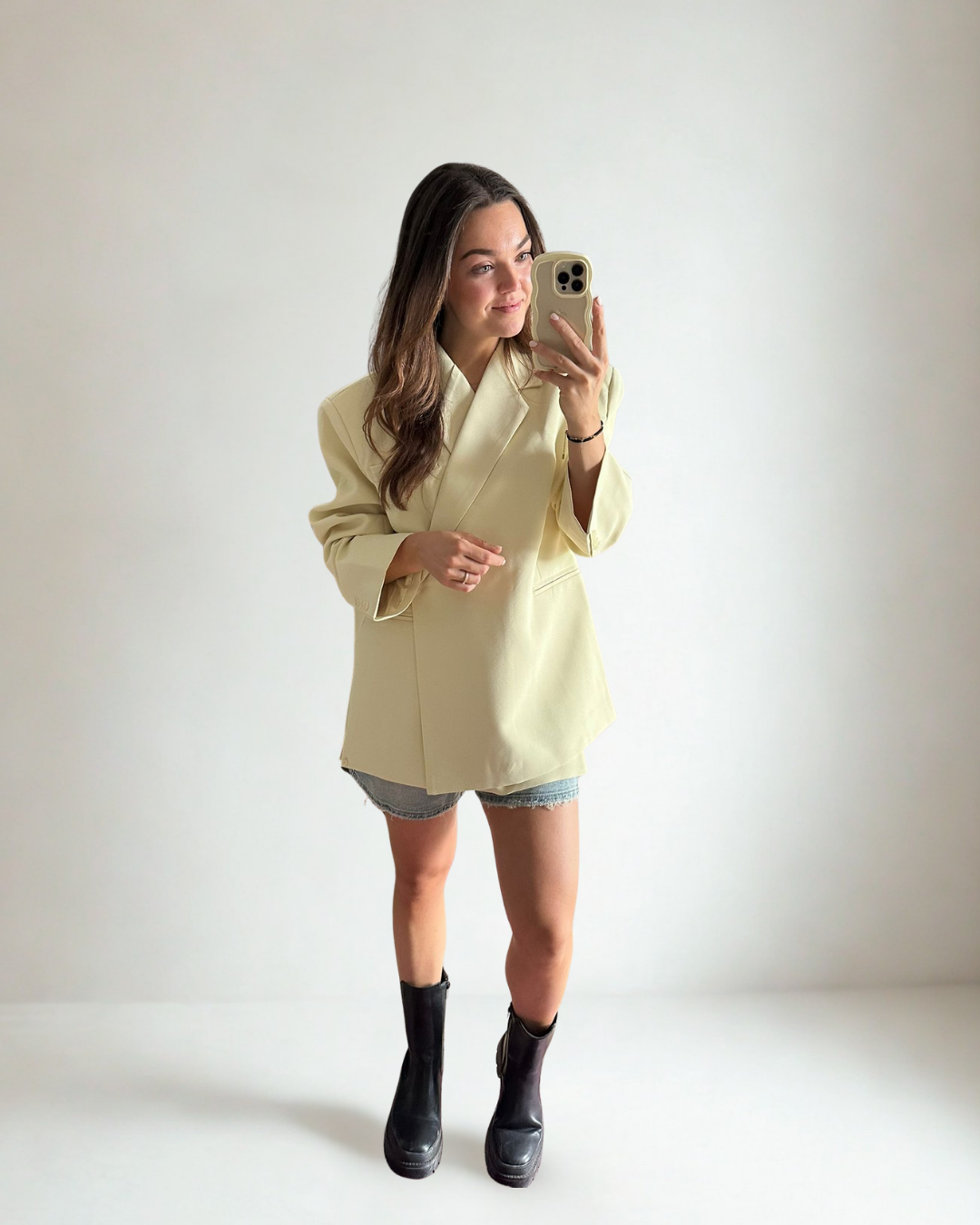 Oversized Blazer Noa - Geel