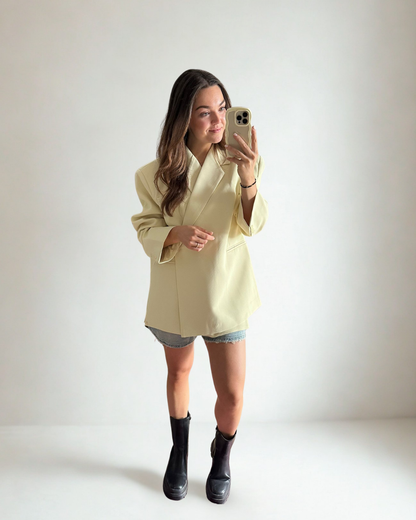 Oversized Blazer Noa - Geel