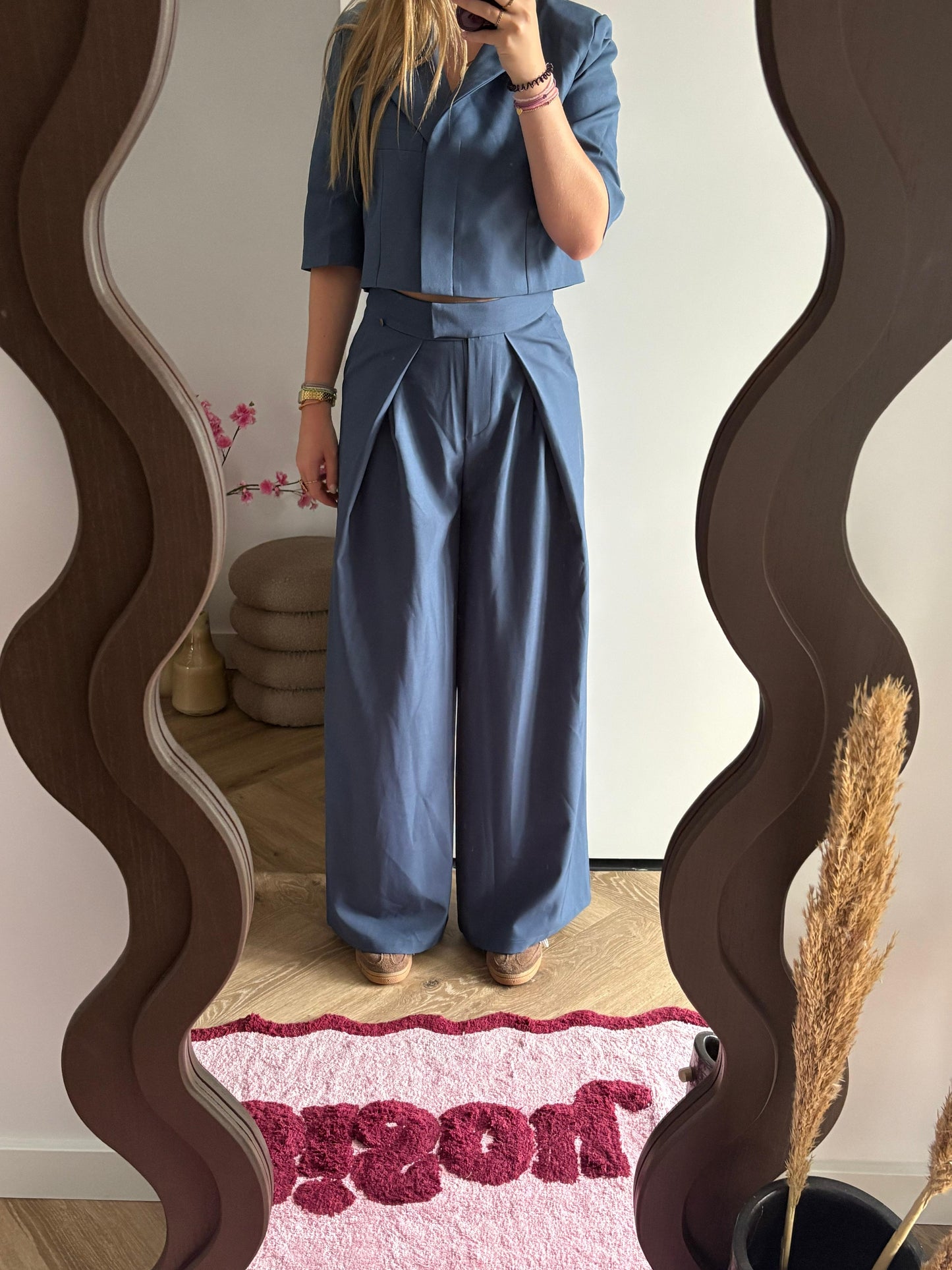 Blauwe Pantalon Sophie