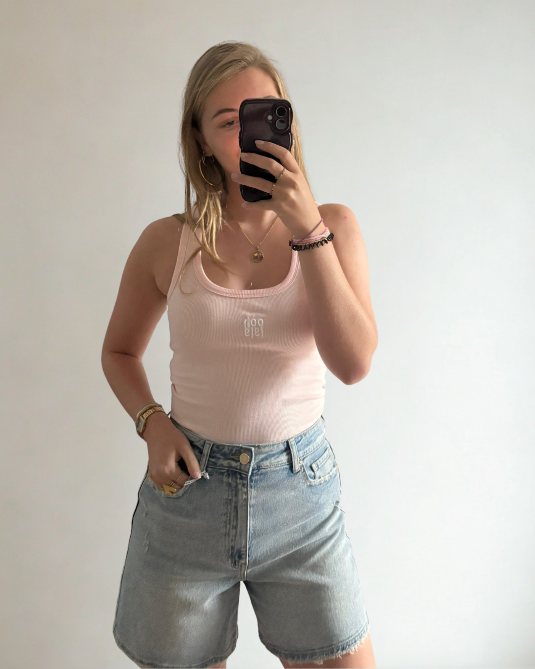 Tanktop Megan - Roze