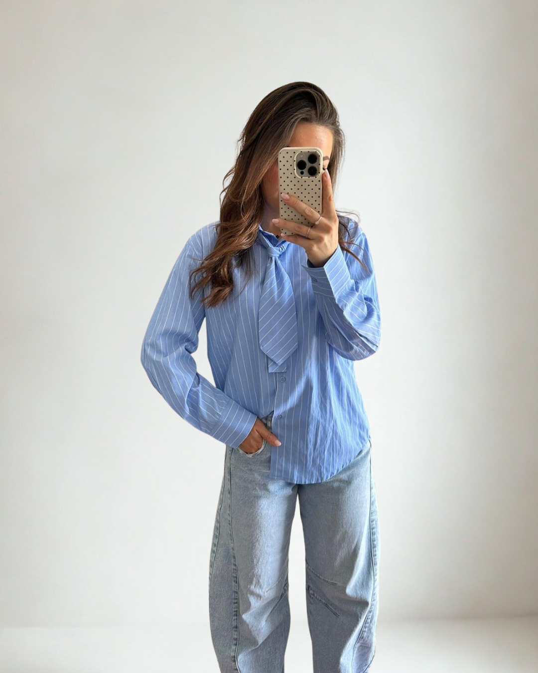 Blauwe Blouse Demi
