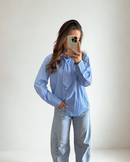 Blauwe Blouse Demi