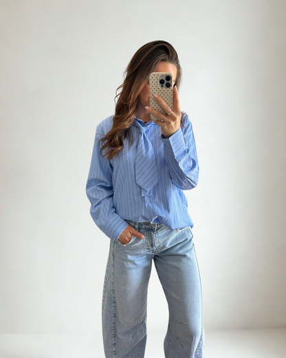 Blauwe Blouse Demi