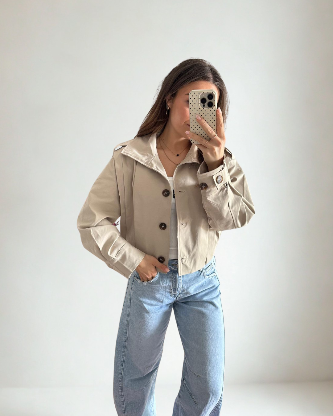 Trenchcoat Renske - Lichtbeige