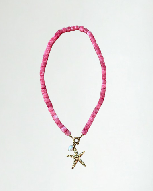 Roze Kralen Ketting