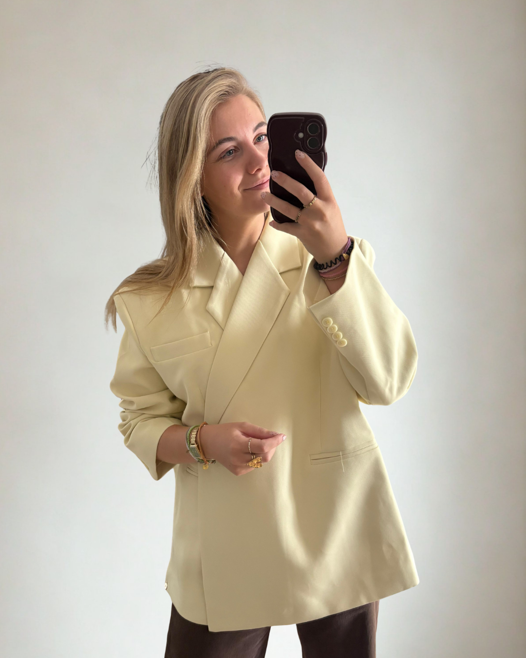 Oversized Blazer Noa - Geel