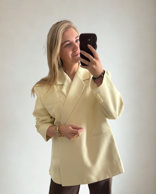 Oversized Blazer Noa - Geel
