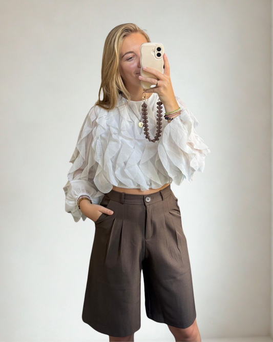 Ruffle Blouse - Wit