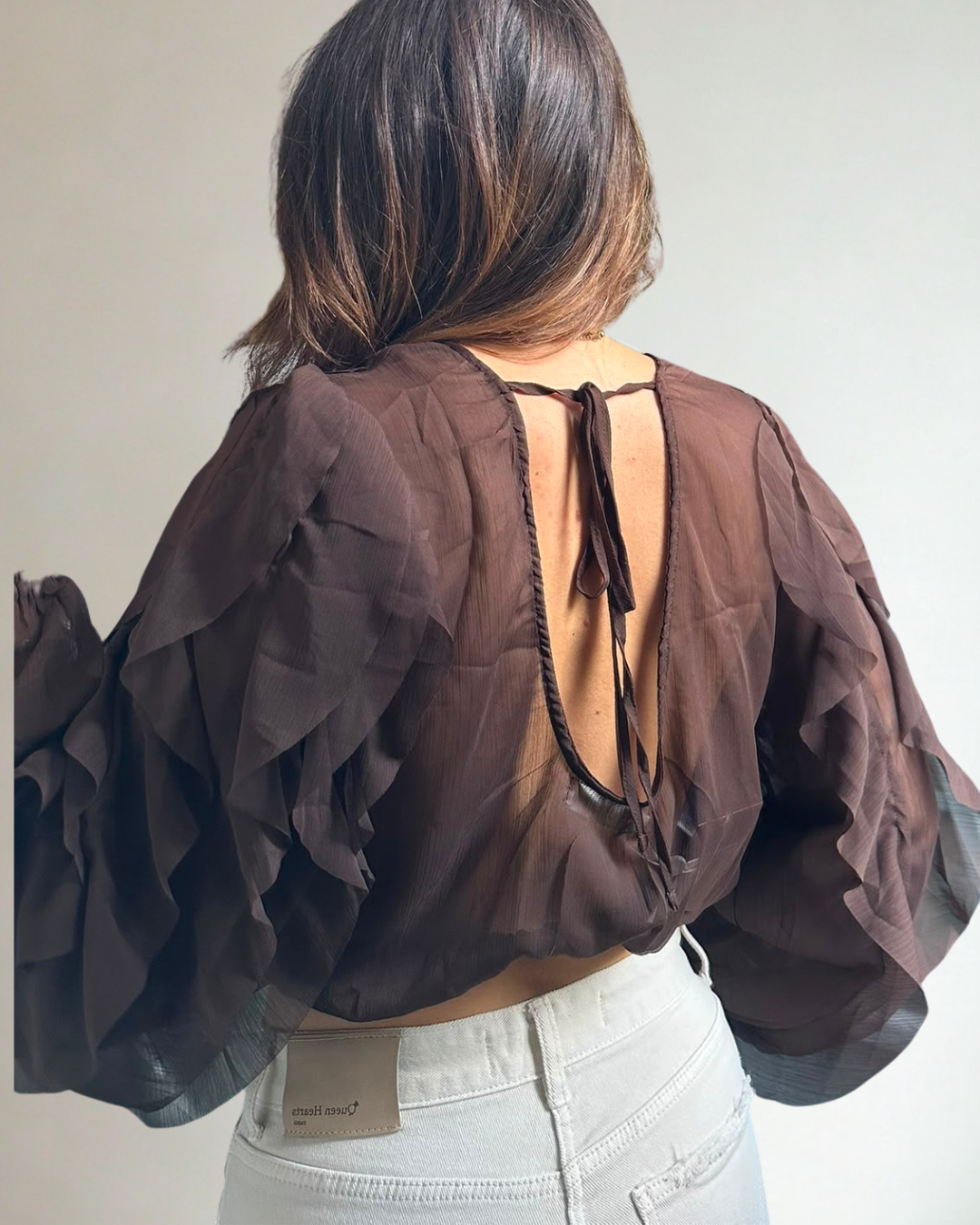 Ruffle Blouse - Bruin