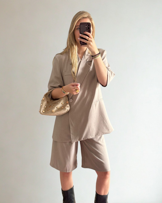 Blazer & Short Set Imke - Beige