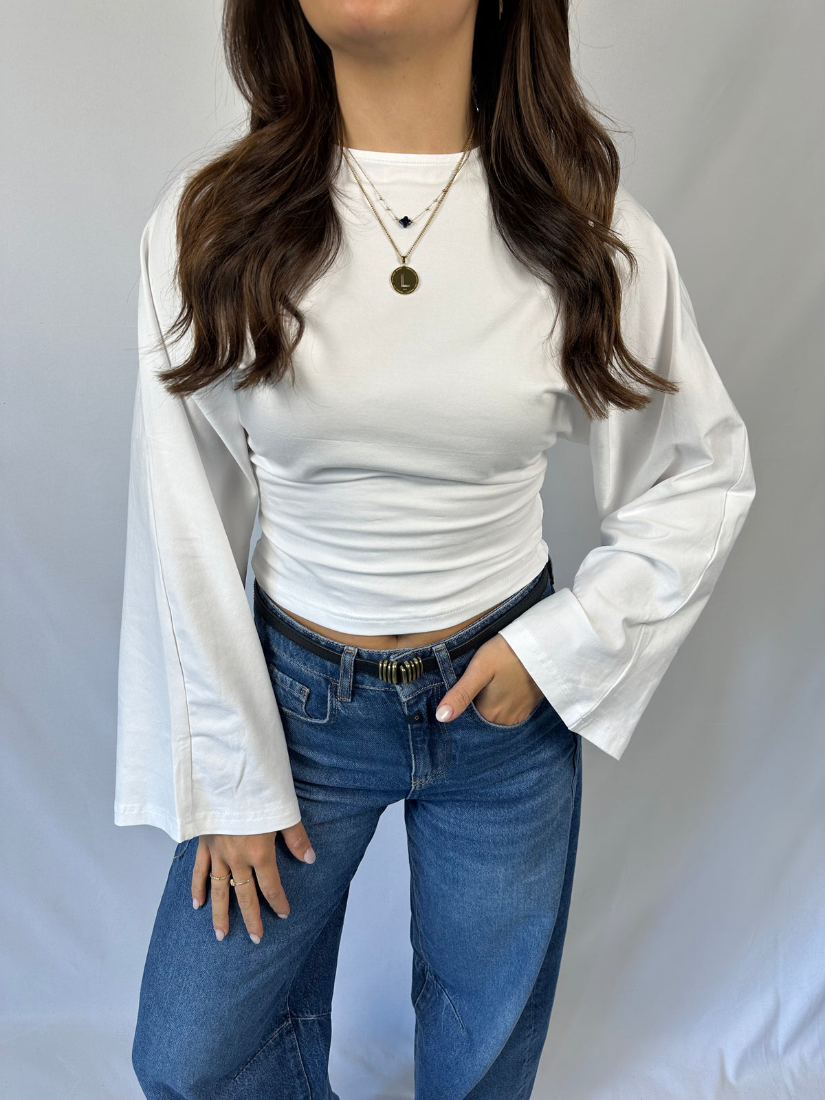 Basic longsleeve - Wit