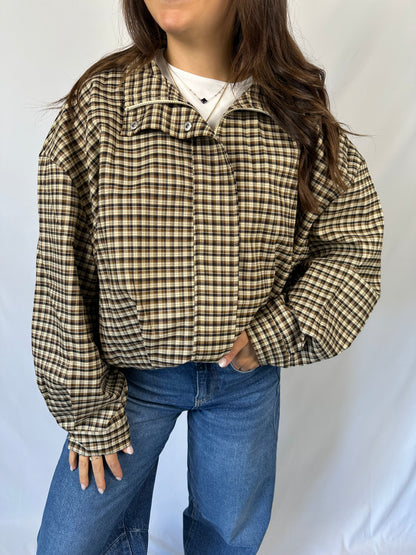 Geruiten Jack - bruin/beige grote ruit