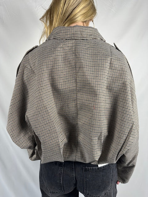 Geruite jack - Bruin/Beige