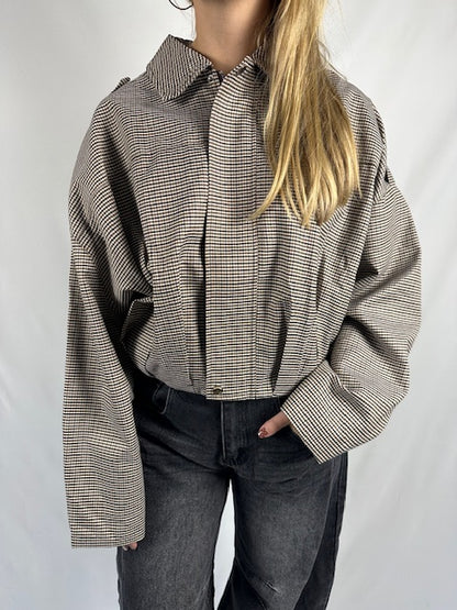 Geruite jack - Bruin/Beige