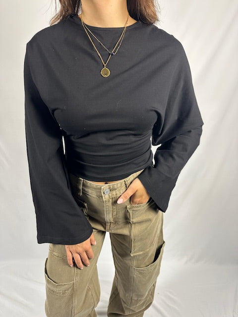 Basic longsleeve - Zwart