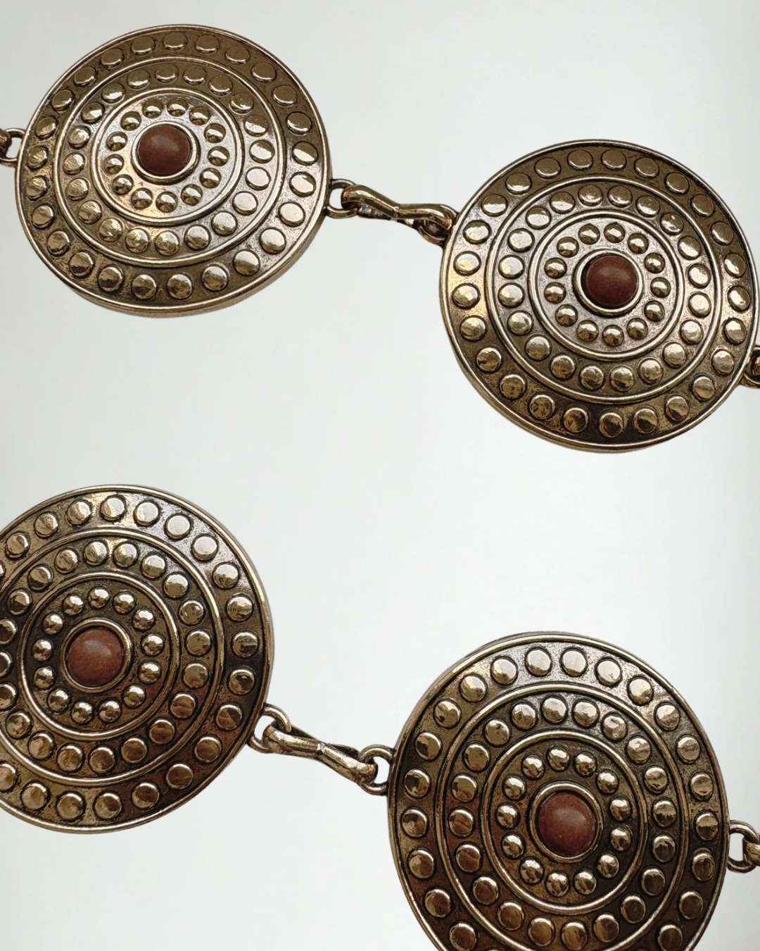 Chain Belt Munten Bruin