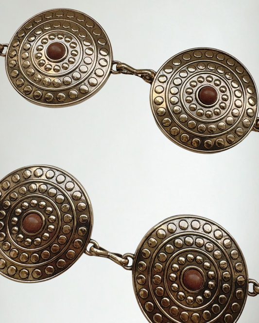 Chain Belt Munten Bruin