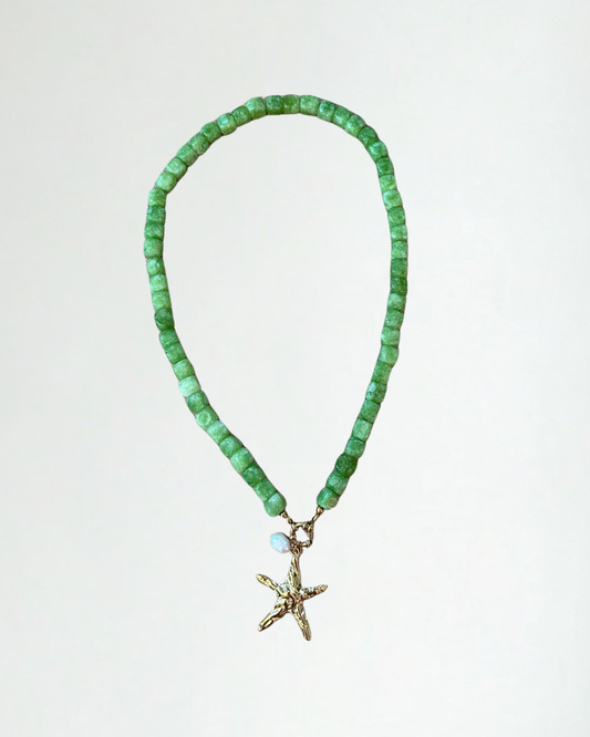 Groene Kralen Ketting