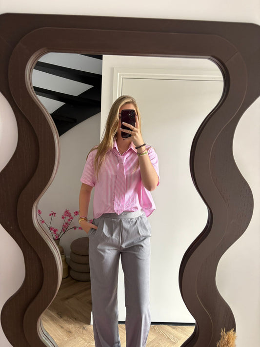 Roze Gestreepte Blouse Veerle