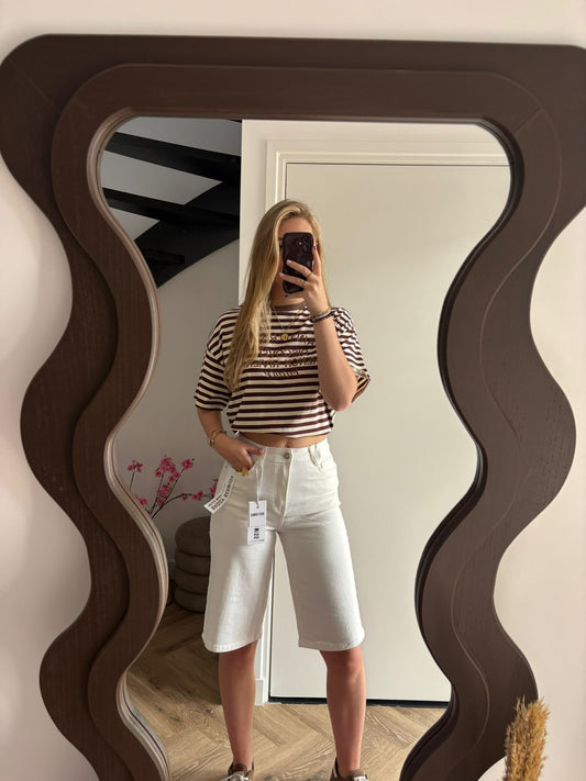 White Denim Short / Jort Bente