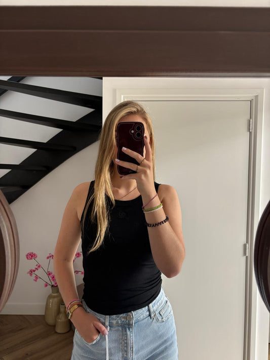 Zwarte Tanktop Janske