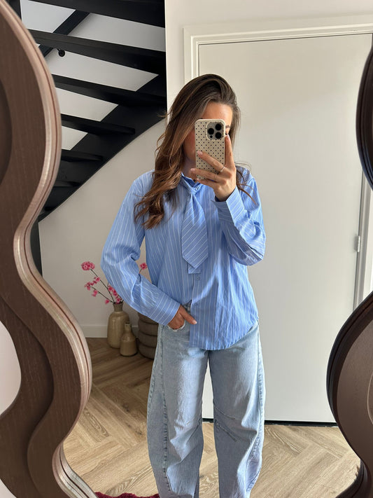 Blauwe Blouse Demi