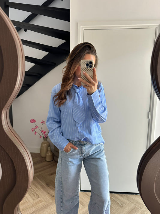 Blauwe Blouse Demi