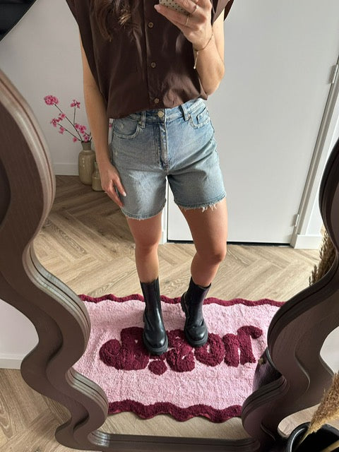 Blue Denim Shorts Jip