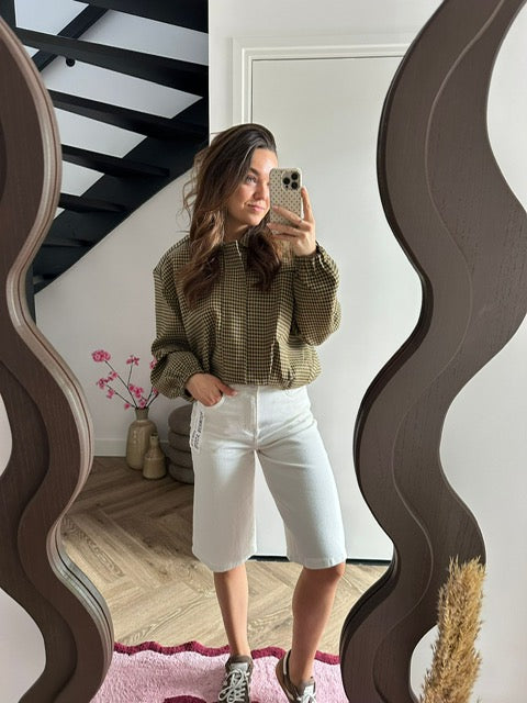 White Denim Short / Jort Bente