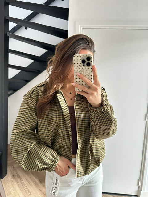 Green Plaid Jacket Luna