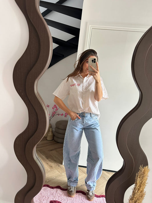 Geel Gestreepte Blouse Sterre