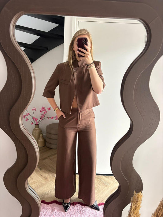 Tweedelige set Danique - Bruin