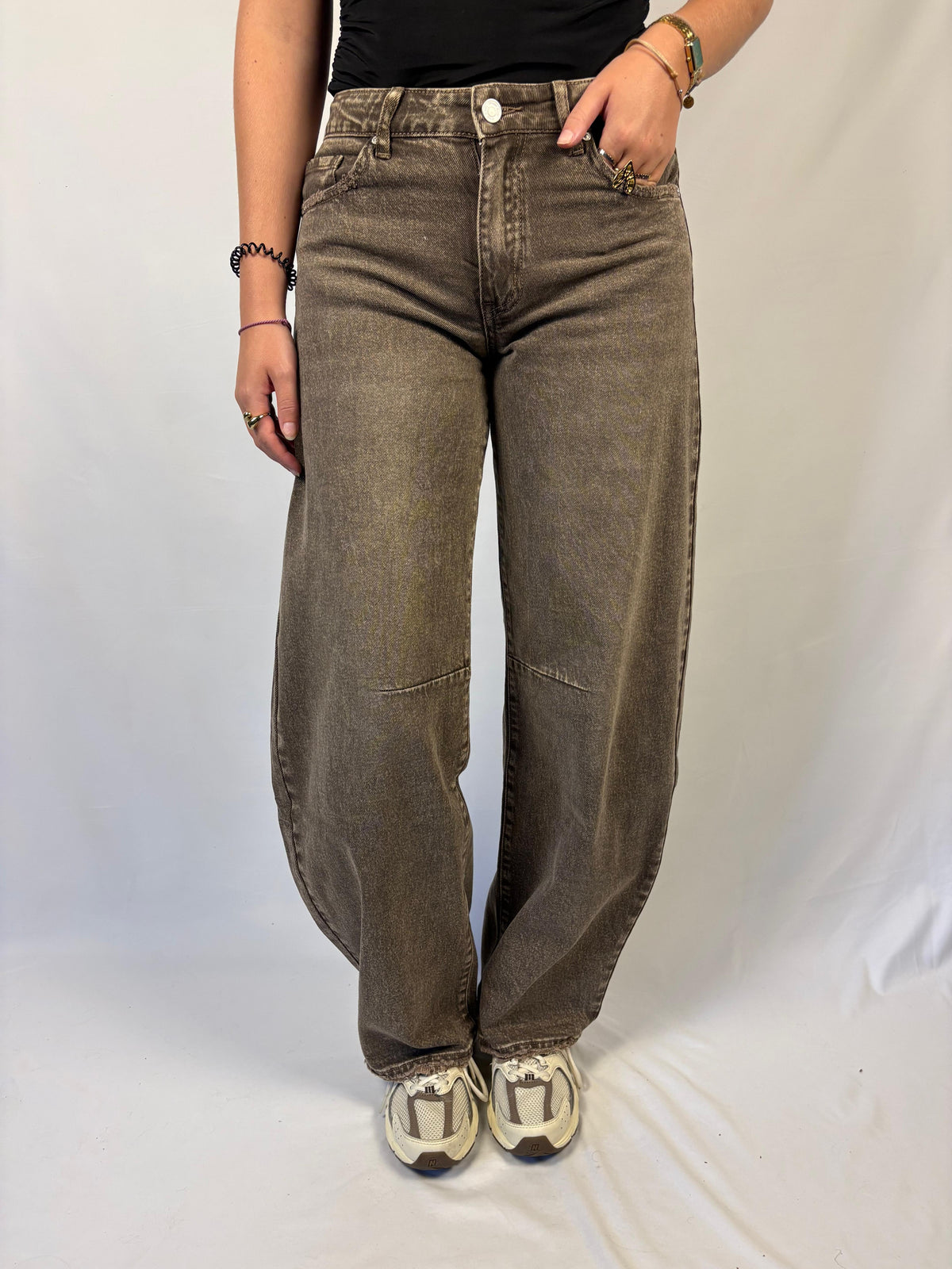 Queen hearts jeans - choco