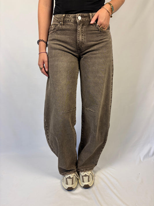 Queen hearts jeans - choco